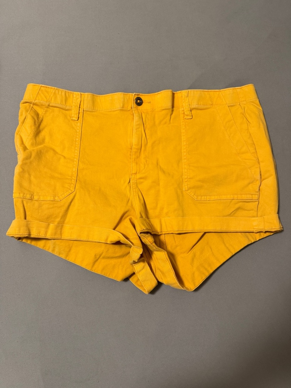 torrid Mustard Yellow High-Rise Cotton Shorts